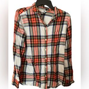 Ladies button down flannel